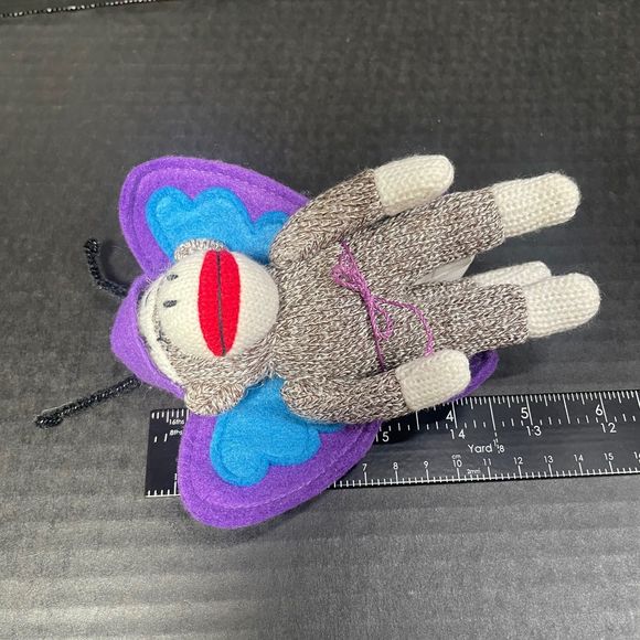 Seasons of Cannon Falls Sock Monkey Butterfly NWOT EXCELLENT - Picture 9 of 9